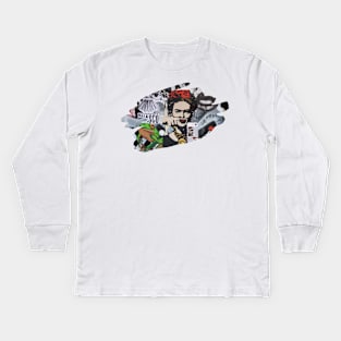 Frida Graffiti Splash Art Print 1 Kids Long Sleeve T-Shirt